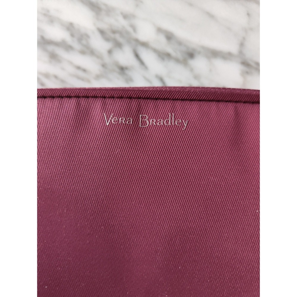 Vera Bradley Midtown RFID Wristlet Hawthorn Rose Maroon Wallet 22135-I15 NWT - Picture 3 of 5